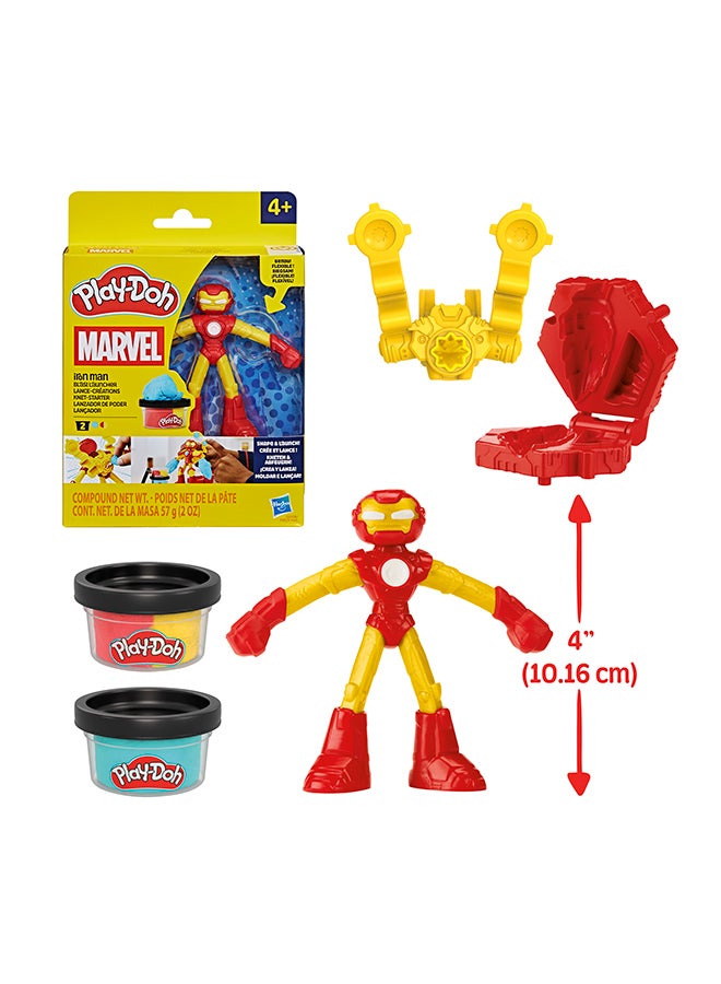 Play-Doh Marvel Iron Man Blast Launcher Action Figure Playset - Image 4